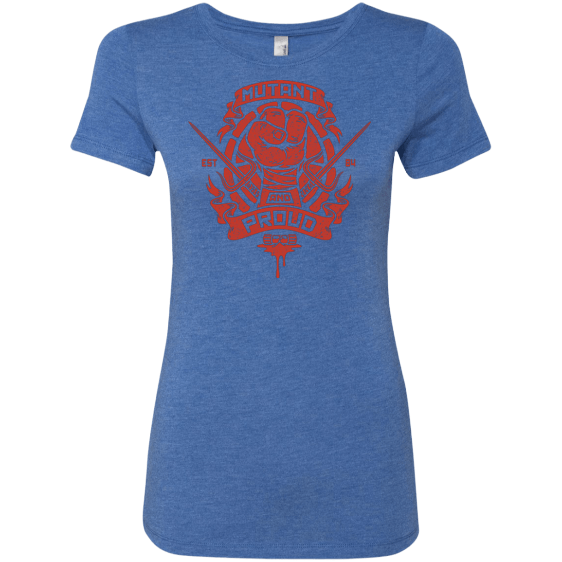 T-Shirts Vintage Royal / Small Mutant and Proud Raph Women's Triblend T-Shirt