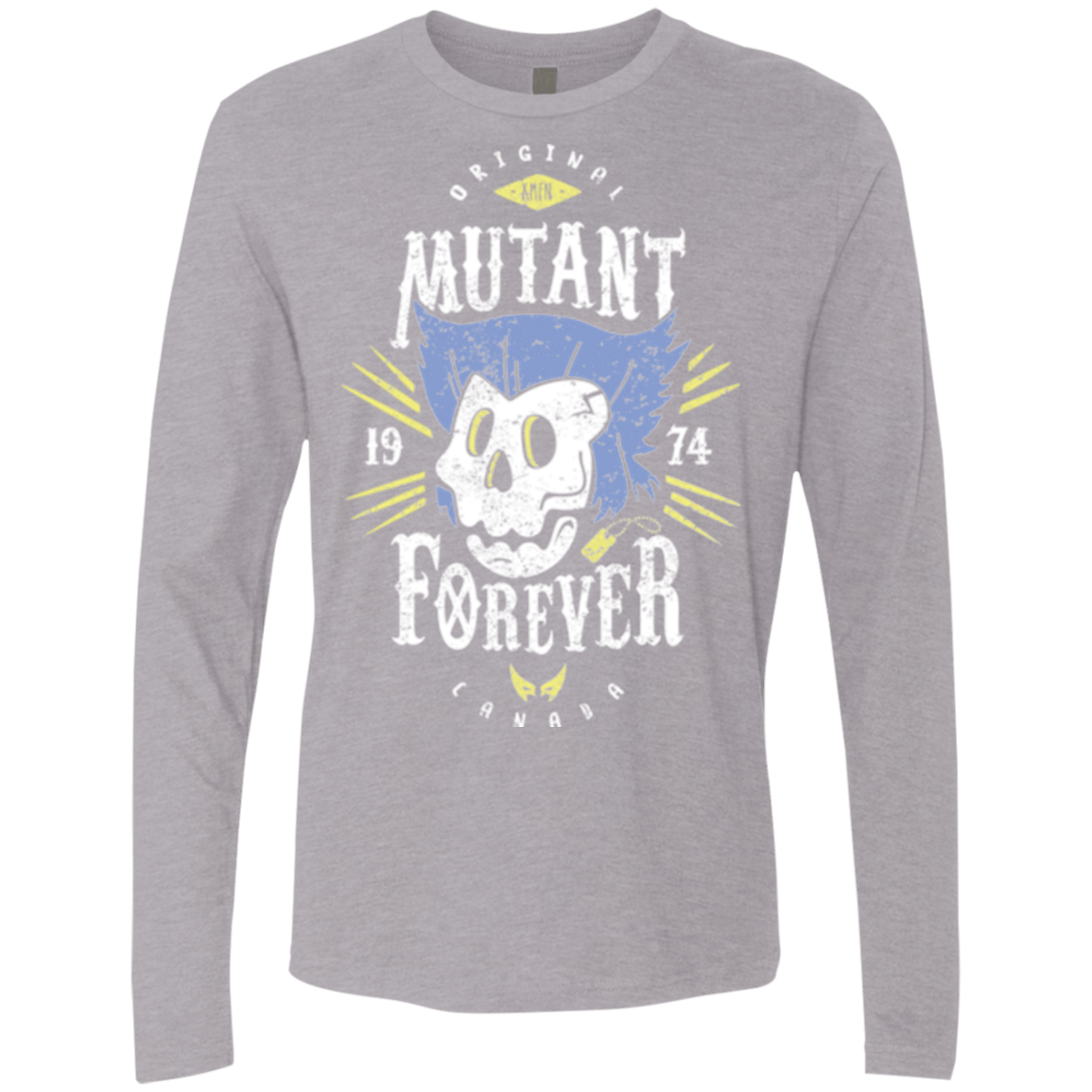 T-Shirts Heather Grey / Small Mutant Forever Men's Premium Long Sleeve