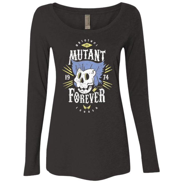 T-Shirts Vintage Black / Small Mutant Forever Women's Triblend Long Sleeve Shirt