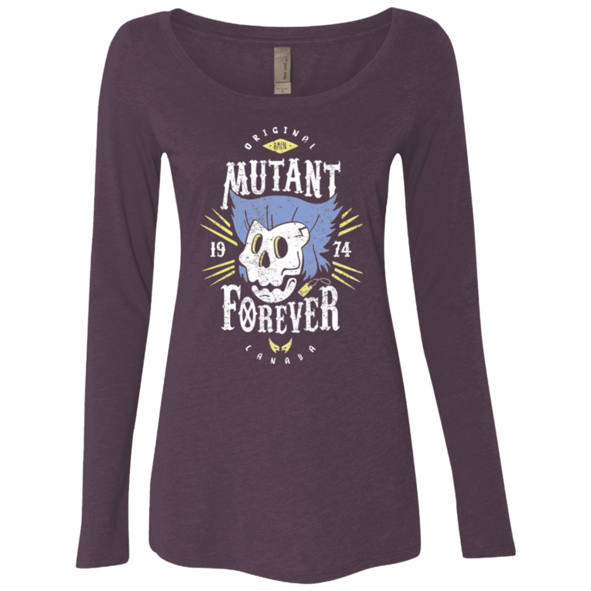 T-Shirts Vintage Purple / Small Mutant Forever Women's Triblend Long Sleeve Shirt