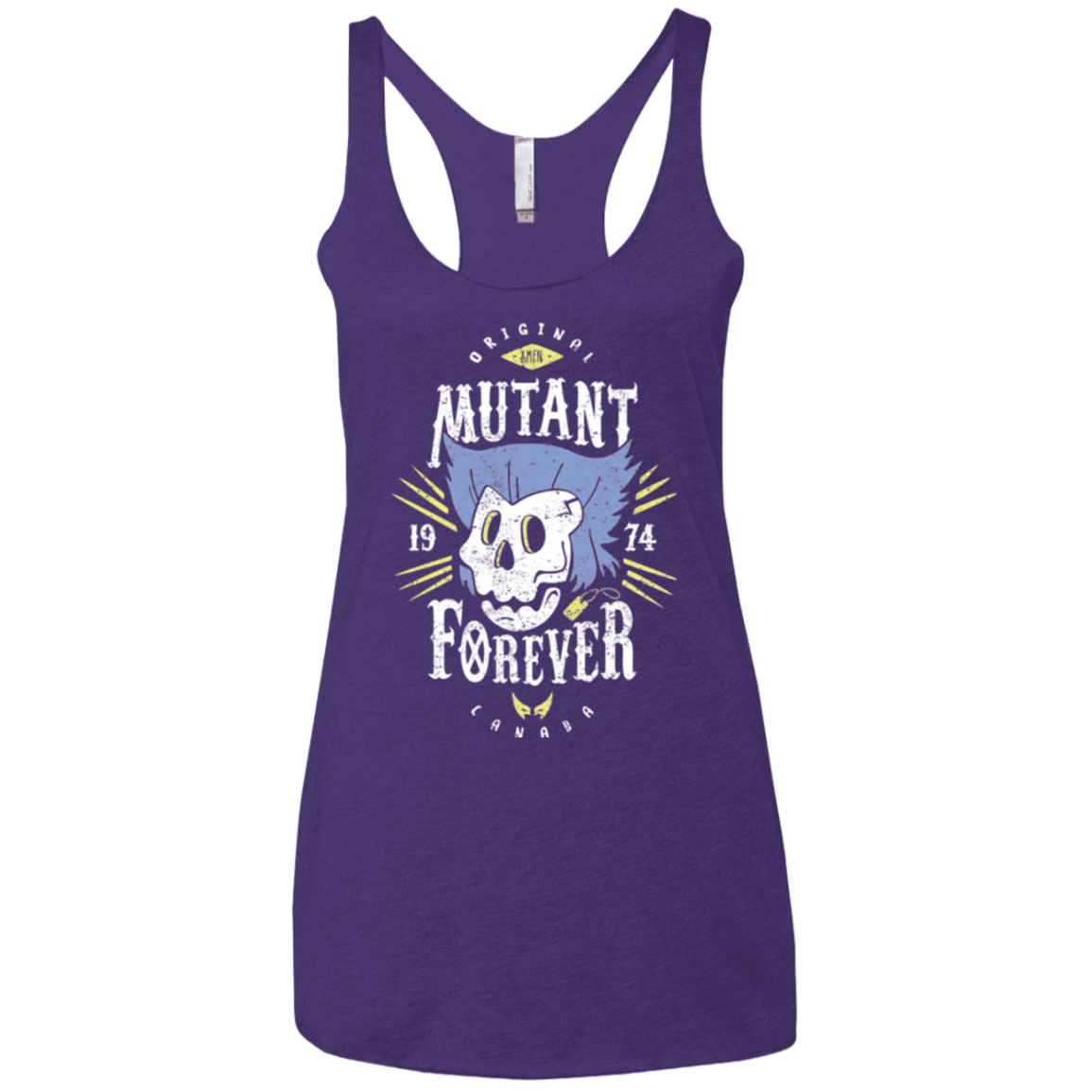 T-Shirts Purple / X-Small Mutant Forever Women's Triblend Racerback Tank