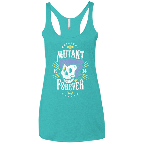 T-Shirts Tahiti Blue / X-Small Mutant Forever Women's Triblend Racerback Tank