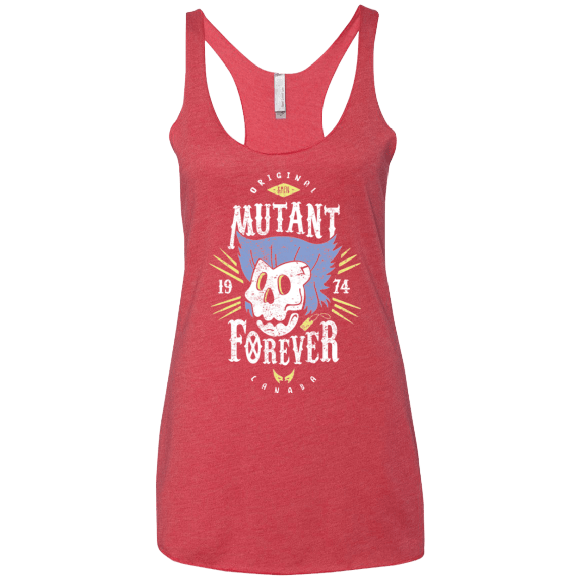 T-Shirts Vintage Red / X-Small Mutant Forever Women's Triblend Racerback Tank