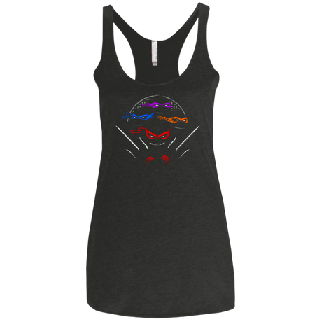 T-Shirts Vintage Black / X-Small Mutant Ninja Brothers Women's Triblend Racerback Tank