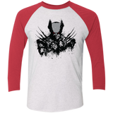 T-Shirts Heather White/Vintage Red / X-Small Mutant Rage  X Men's Triblend 3/4 Sleeve