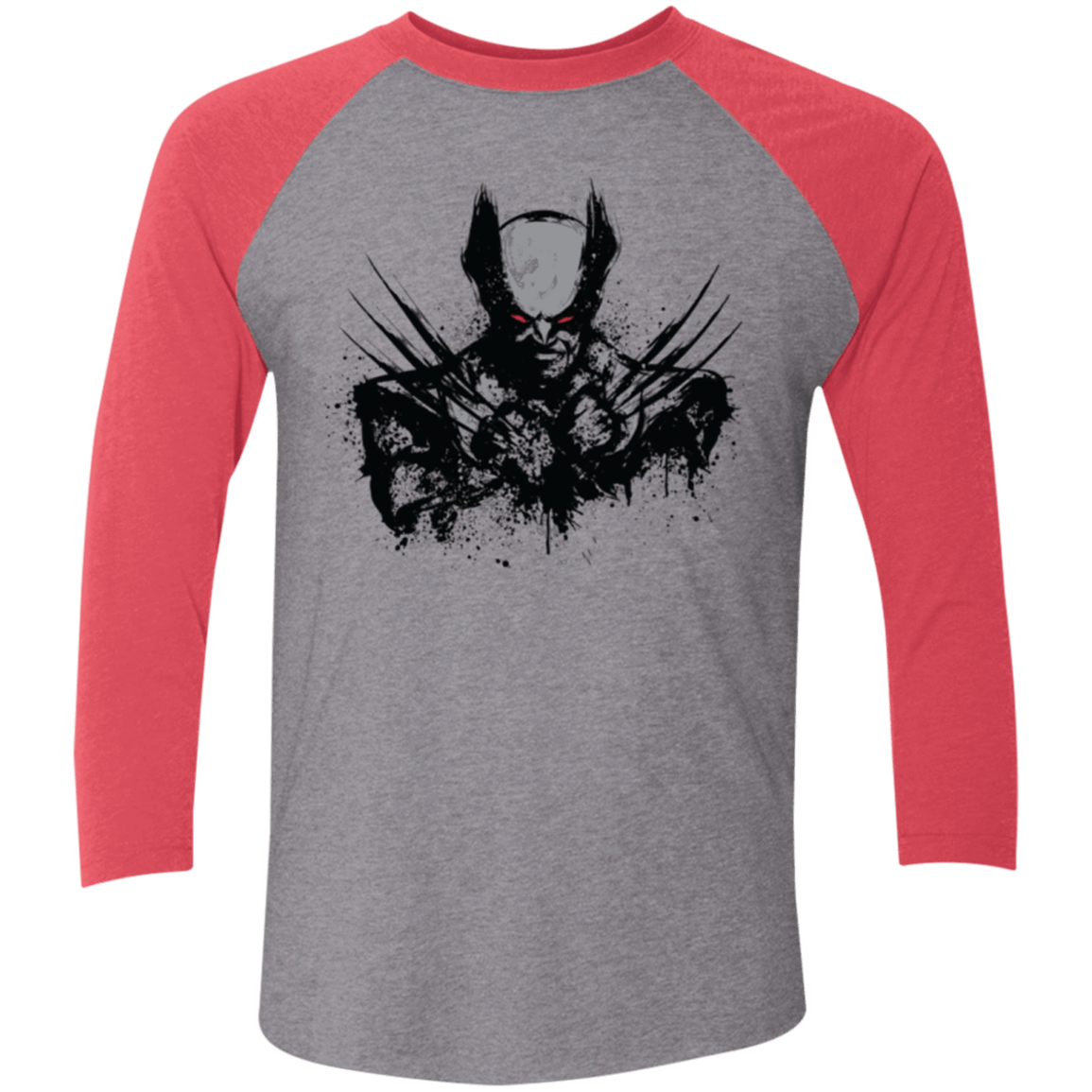 T-Shirts Premium Heather/ Vintage Red / X-Small Mutant Rage  X Men's Triblend 3/4 Sleeve