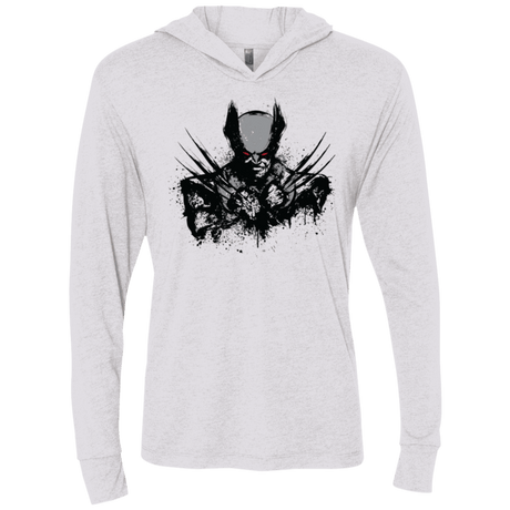 T-Shirts Heather White / X-Small Mutant Rage  X Triblend Long Sleeve Hoodie Tee