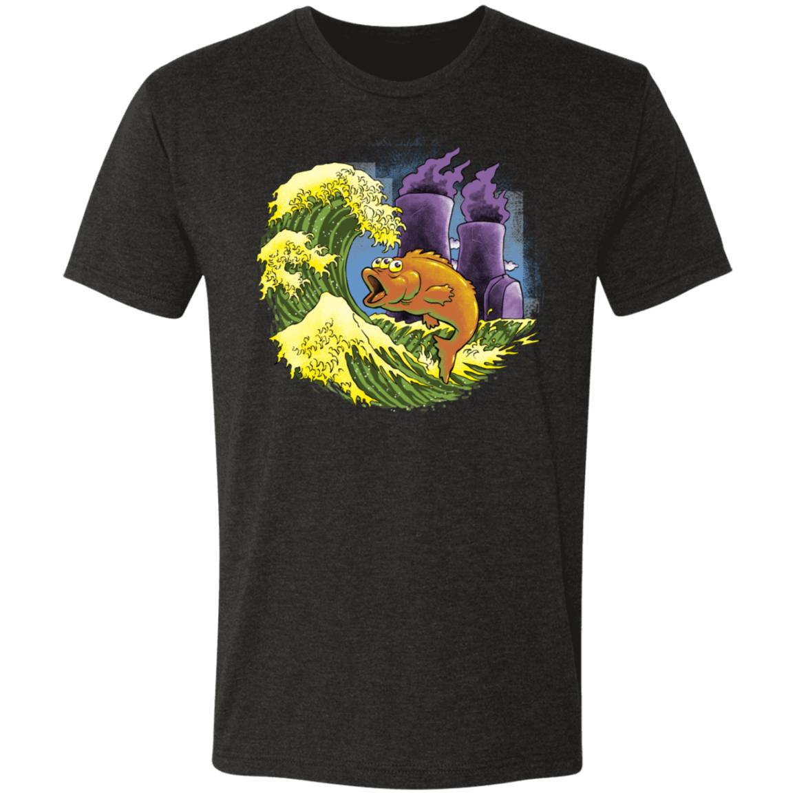 T-Shirts Vintage Black / S Mutant Wave Men's Triblend T-Shirt