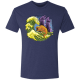 T-Shirts Vintage Navy / S Mutant Wave Men's Triblend T-Shirt