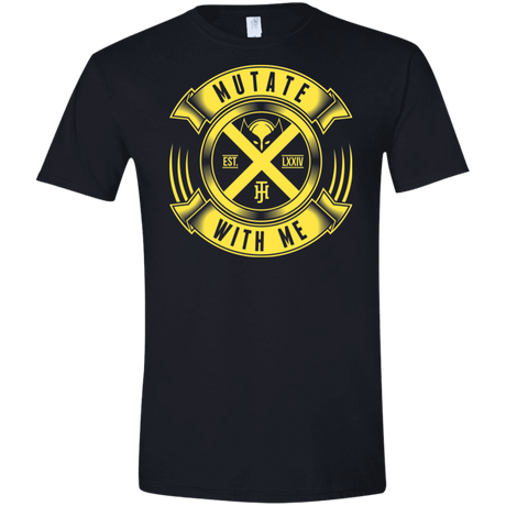 T-Shirts Black / X-Small Mutate With Me Men's Semi-Fitted Softstyle
