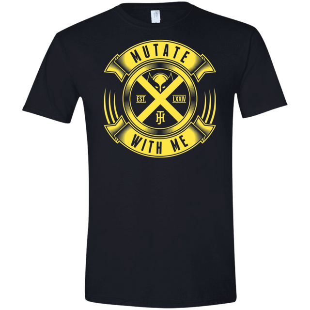 T-Shirts Black / X-Small Mutate With Me Men's Semi-Fitted Softstyle
