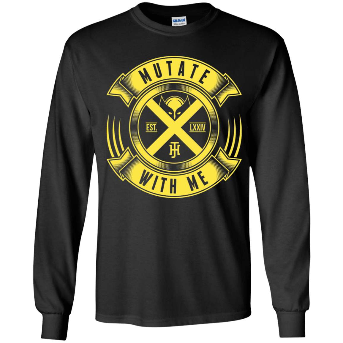 T-Shirts Black / YS Mutate With Me Youth Long Sleeve T-Shirt