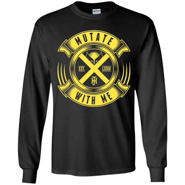 T-Shirts Black / YS Mutate With Me Youth Long Sleeve T-Shirt