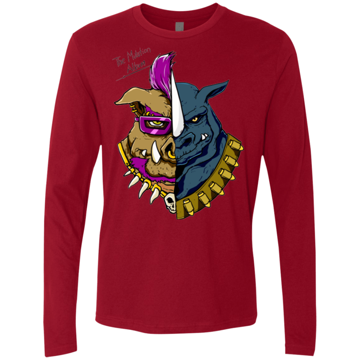 T-Shirts Cardinal / Small Mutation Album Men's Premium Long Sleeve
