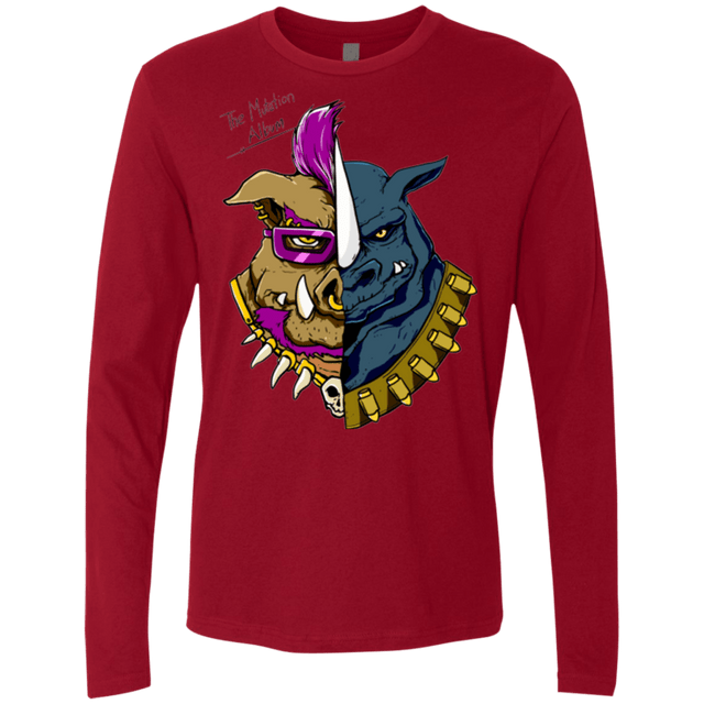 T-Shirts Cardinal / Small Mutation Album Men's Premium Long Sleeve