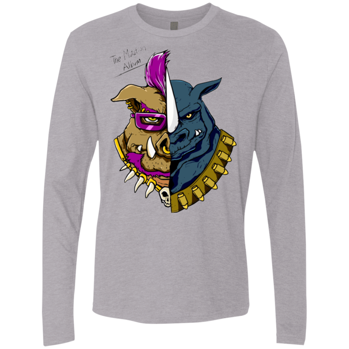 T-Shirts Heather Grey / Small Mutation Album Men's Premium Long Sleeve