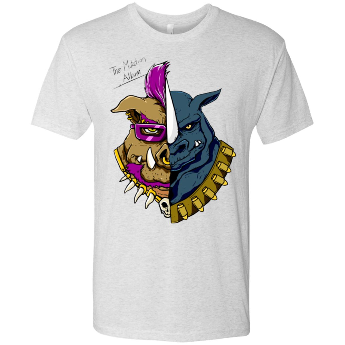 T-Shirts Heather White / Small Mutation Album Men's Triblend T-Shirt
