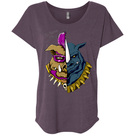 T-Shirts Vintage Purple / X-Small Mutation album Triblend Dolman Sleeve