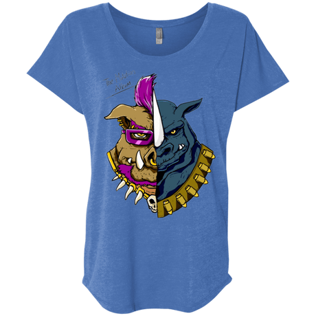 T-Shirts Vintage Royal / X-Small Mutation album Triblend Dolman Sleeve