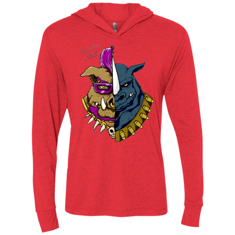 T-Shirts Vintage Red / X-Small Mutation album Triblend Long Sleeve Hoodie Tee