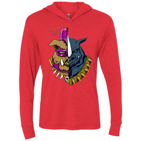 T-Shirts Vintage Red / X-Small Mutation Album Triblend Long Sleeve Hoodie Tee