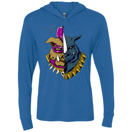 T-Shirts Vintage Royal / X-Small Mutation album Triblend Long Sleeve Hoodie Tee