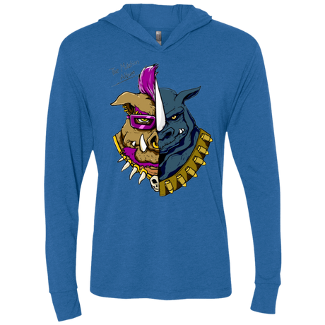 T-Shirts Vintage Royal / X-Small Mutation Album Triblend Long Sleeve Hoodie Tee