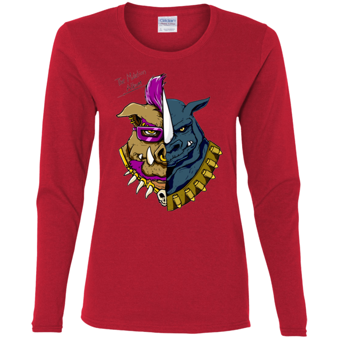 T-Shirts Red / S Mutation album Women's Long Sleeve T-Shirt