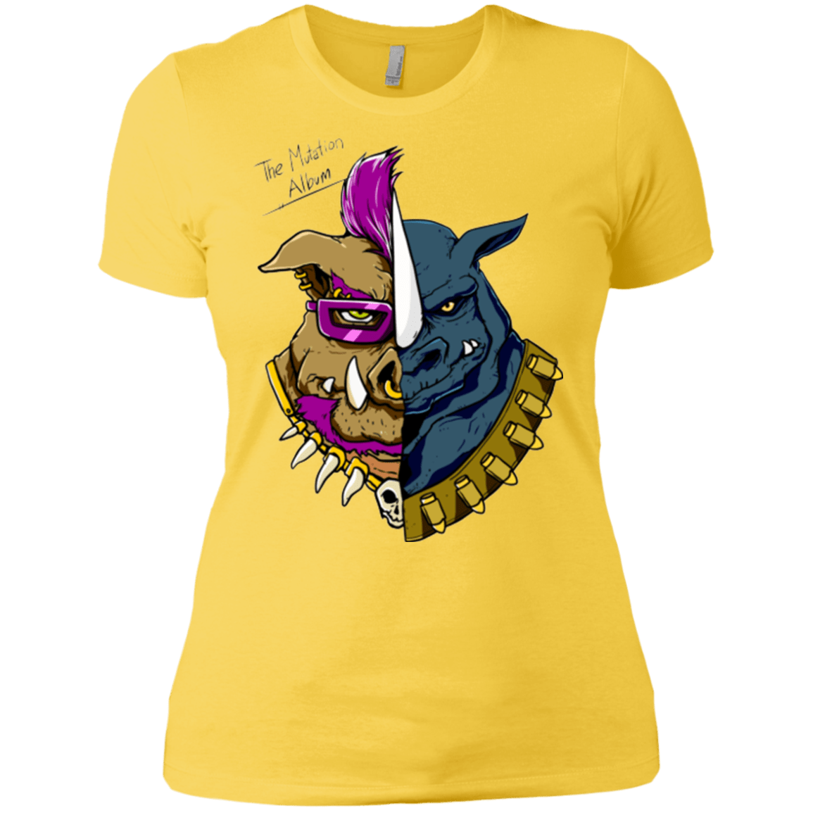 T-Shirts Vibrant Yellow / X-Small Mutation Album Women's Premium T-Shirt