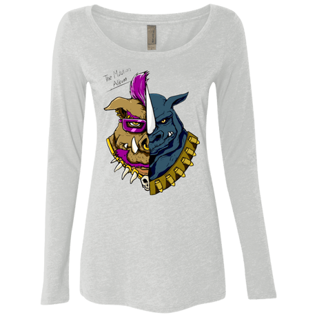 T-Shirts Heather White / Small Mutation Album Women's Triblend Long Sleeve Shirt