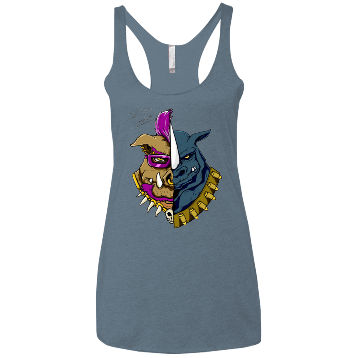 T-Shirts Indigo / X-Small Mutation album Women's Triblend Racerback Tank