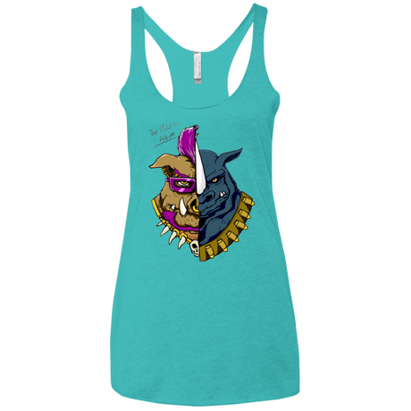 T-Shirts Tahiti Blue / X-Small Mutation Album Women's Triblend Racerback Tank