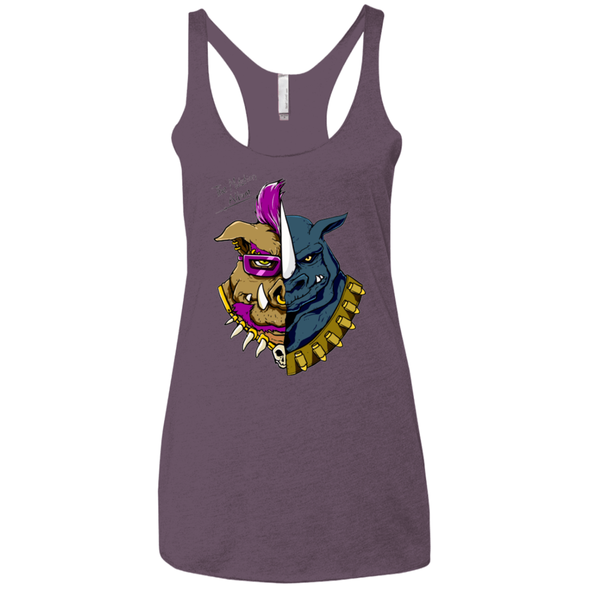 T-Shirts Vintage Purple / X-Small Mutation Album Women's Triblend Racerback Tank