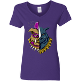 T-Shirts Purple / S Mutation album Women's V-Neck T-Shirt