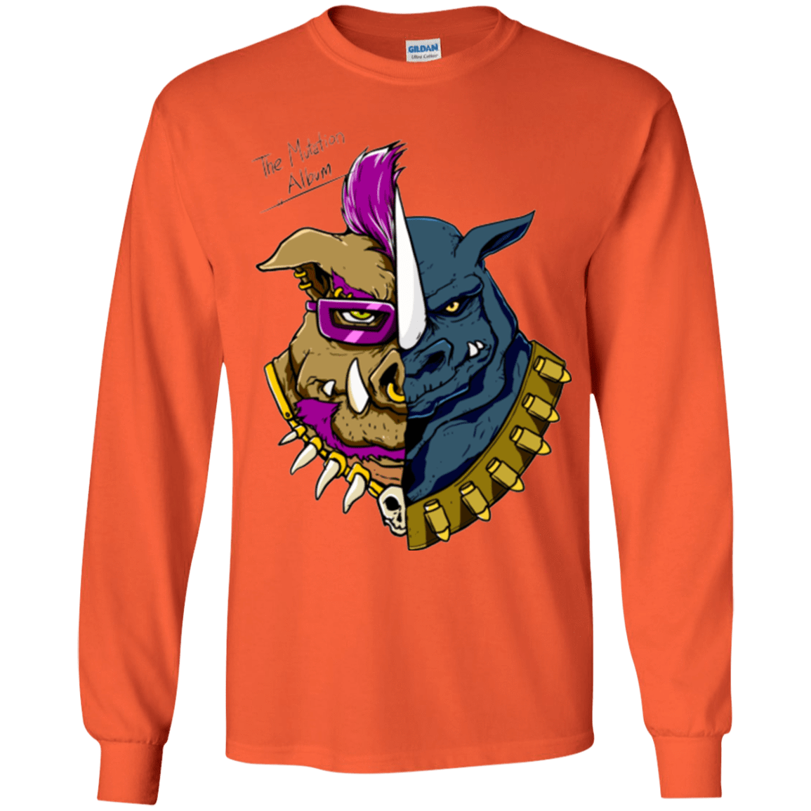 T-Shirts Orange / YS Mutation album Youth Long Sleeve T-Shirt