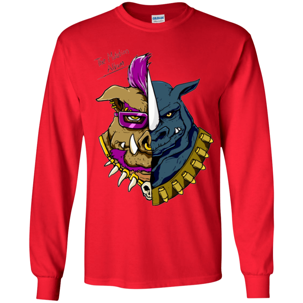 T-Shirts Red / YS Mutation album Youth Long Sleeve T-Shirt