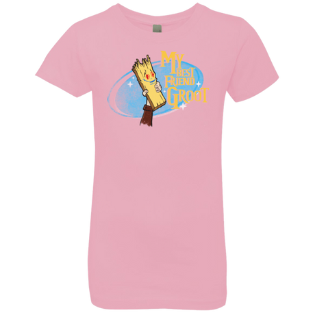 T-Shirts Light Pink / YXS My Best Friend Groot Girls Premium T-Shirt