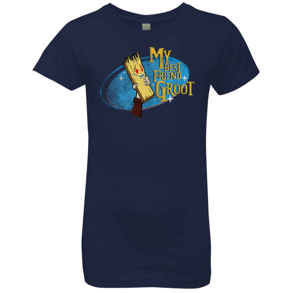 T-Shirts Midnight Navy / YXS My Best Friend Groot Girls Premium T-Shirt