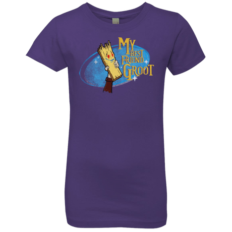 T-Shirts Purple Rush / YXS My Best Friend Groot Girls Premium T-Shirt