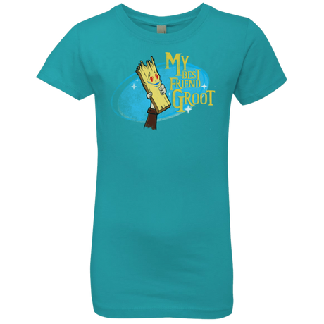 T-Shirts Tahiti Blue / YXS My Best Friend Groot Girls Premium T-Shirt