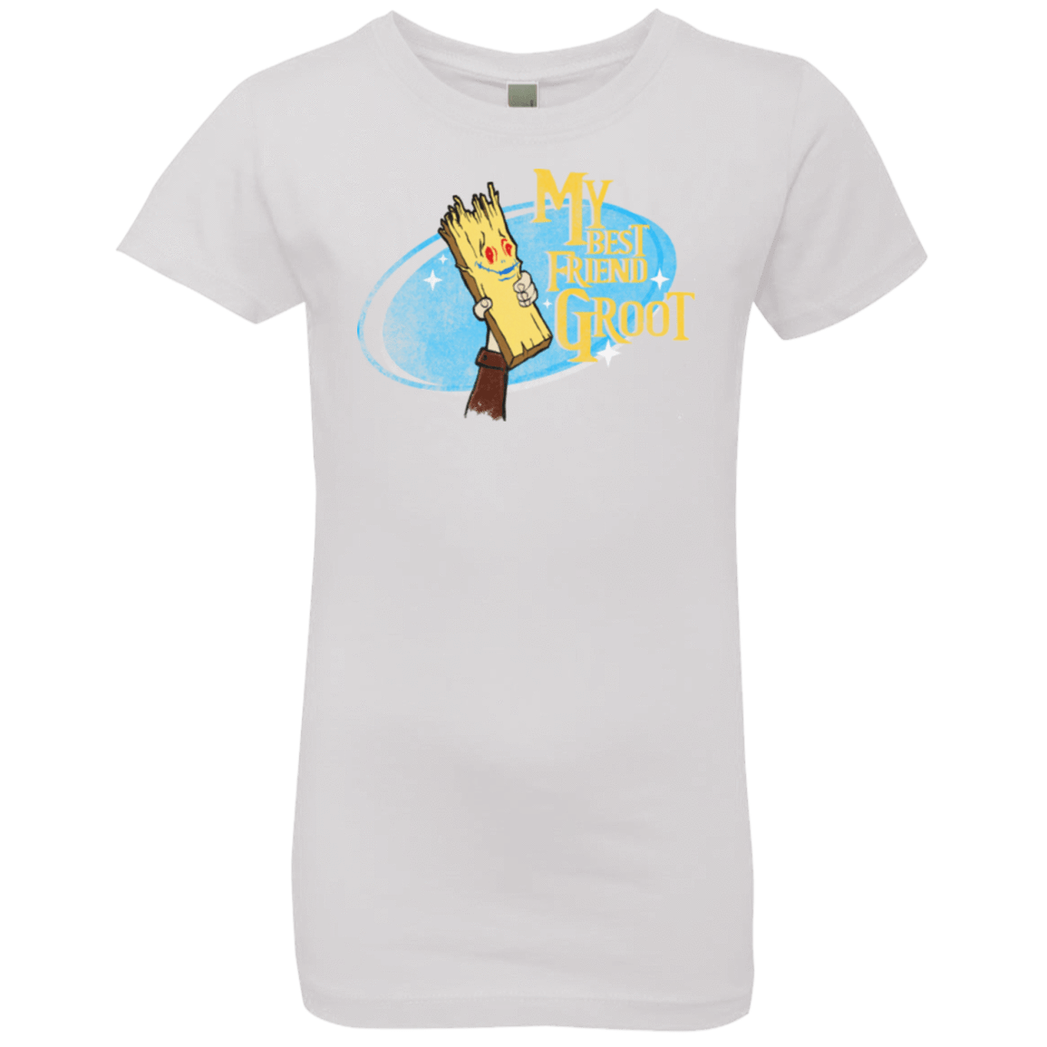 T-Shirts White / YXS My Best Friend Groot Girls Premium T-Shirt