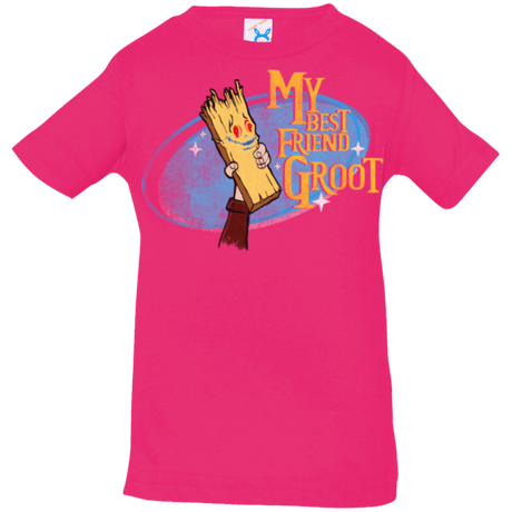 T-Shirts Hot Pink / 6 Months My Best Friend Groot Infant PremiumT-Shirt