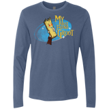 T-Shirts Indigo / Small My Best Friend Groot Men's Premium Long Sleeve
