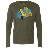 T-Shirts Military Green / Small My Best Friend Groot Men's Premium Long Sleeve