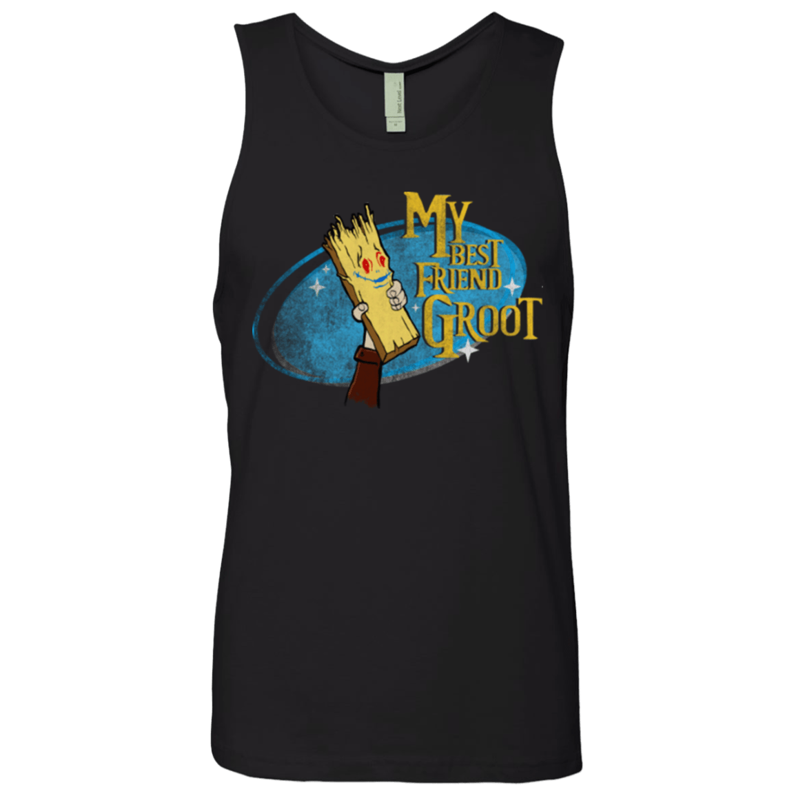T-Shirts Black / Small My Best Friend Groot Men's Premium Tank Top