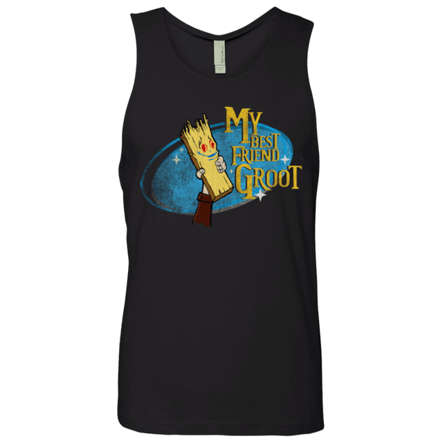 T-Shirts Black / Small My Best Friend Groot Men's Premium Tank Top