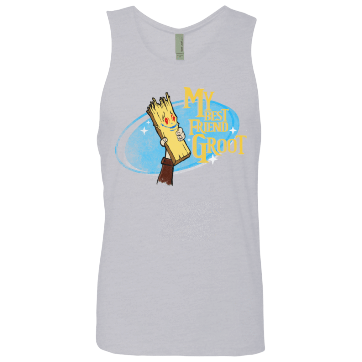 T-Shirts Heather Grey / Small My Best Friend Groot Men's Premium Tank Top