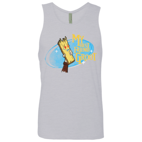 T-Shirts Heather Grey / Small My Best Friend Groot Men's Premium Tank Top