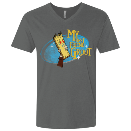 T-Shirts Heavy Metal / X-Small My Best Friend Groot Men's Premium V-Neck
