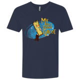 T-Shirts Midnight Navy / X-Small My Best Friend Groot Men's Premium V-Neck